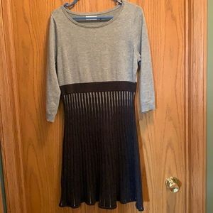 Calvin Klein Large Gray Sweater Dress